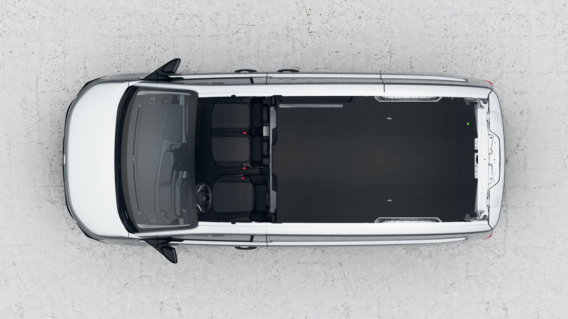 Zu sehen ist der Innenraum des VW ID. Buzz Cargo