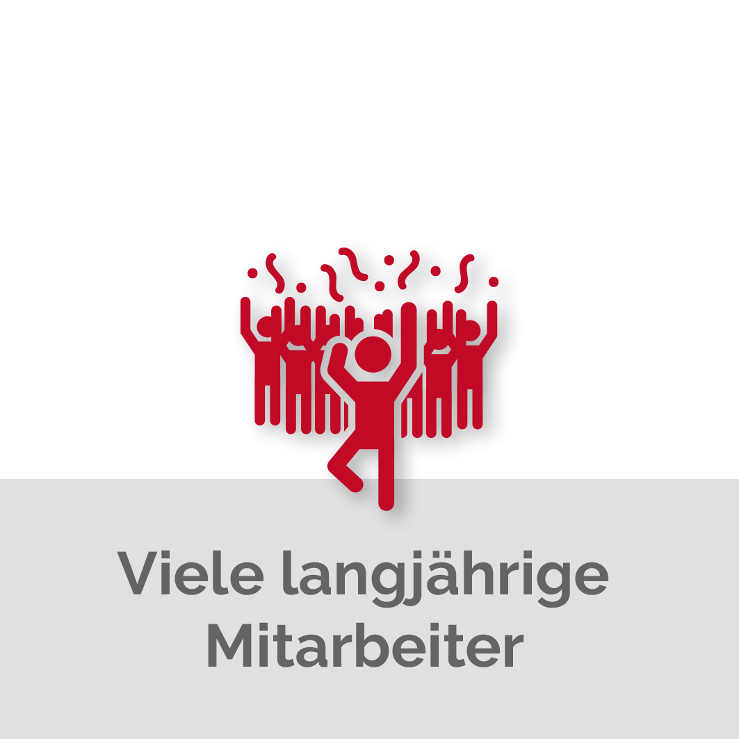 Viele langjährige Mitarbeiter l